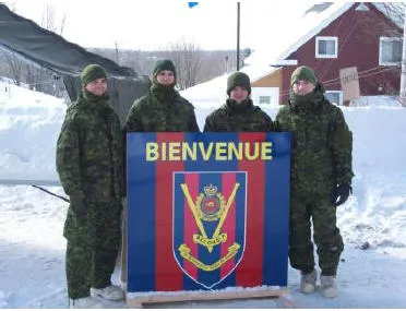 Our sappers are ready to greet visitors.