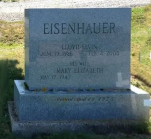 Spr Lloyd Elven Eisenhauer (Ret'd) Headstone Hillcrest Cemetery Lunenburg County, NS