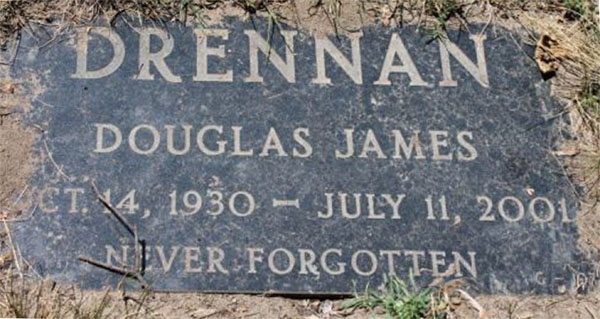 Douglas “Sam” James Drennan Grave Marker