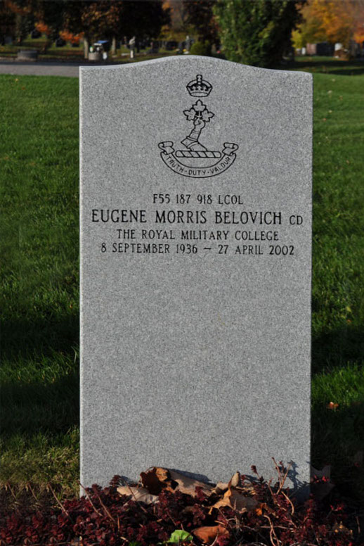 LCol Eugene "Gene" Belovich (Ret'd), CD, P.Eng., Beechwood Cemetery, Ottawa, ON