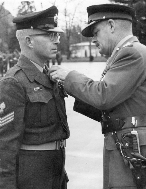 CWO Clifford “Cliff” Carson Thompson Bennett, CD (Ret’d) as Sgt