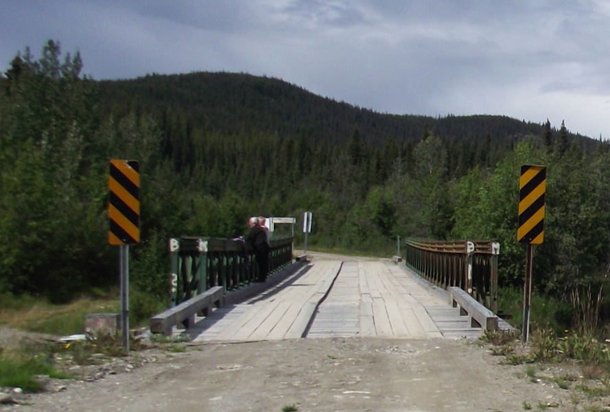 Rose River Bridge at 105km on Canol Road