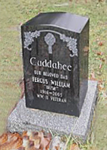Spr Fergus William “Irish” Cuddahee (Ret’d) St. Mary's Cemetery, Lindsay