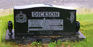Henry Dickson Gravestone, St. John's Cemetery, Halifax, NS