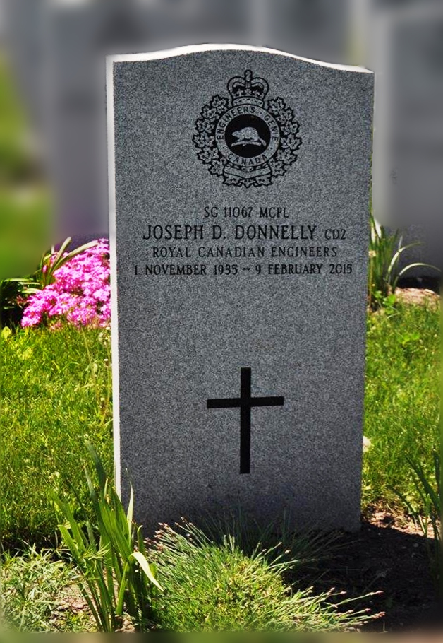 MCpl Joseph Dan Donnelly (Ret'd) Headsone at Beechwood National Military Cemetery, Ottawa 