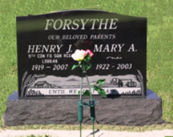 Henry J Tombstone in Mount Hope Cemetery in Assiniboia, MB