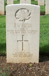 Sapper Raymond William Giesen Cassino Commonwealth Cemetery
