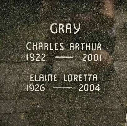 Charles Arthur Gray, Grave Marker
