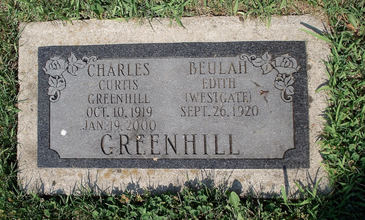 Charles Curtis Greenhill's grave marker in Saint Anne's Anglican Cemetery in London