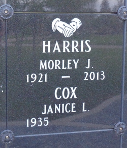 Morley Johnson Harris's grave marker