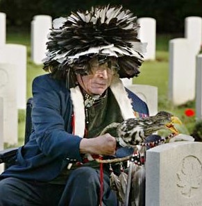 Spr George Horse (Ret'd) in Normandy 2002