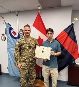 Guy Thivierge and Sam Lamontagne. Sam is working on a Master of Engineering degree at Queen's University