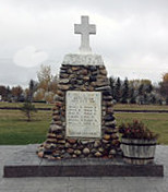 Cenotaph in Montmartre, Saskatchewan listing Sapper Michael Dusyk
