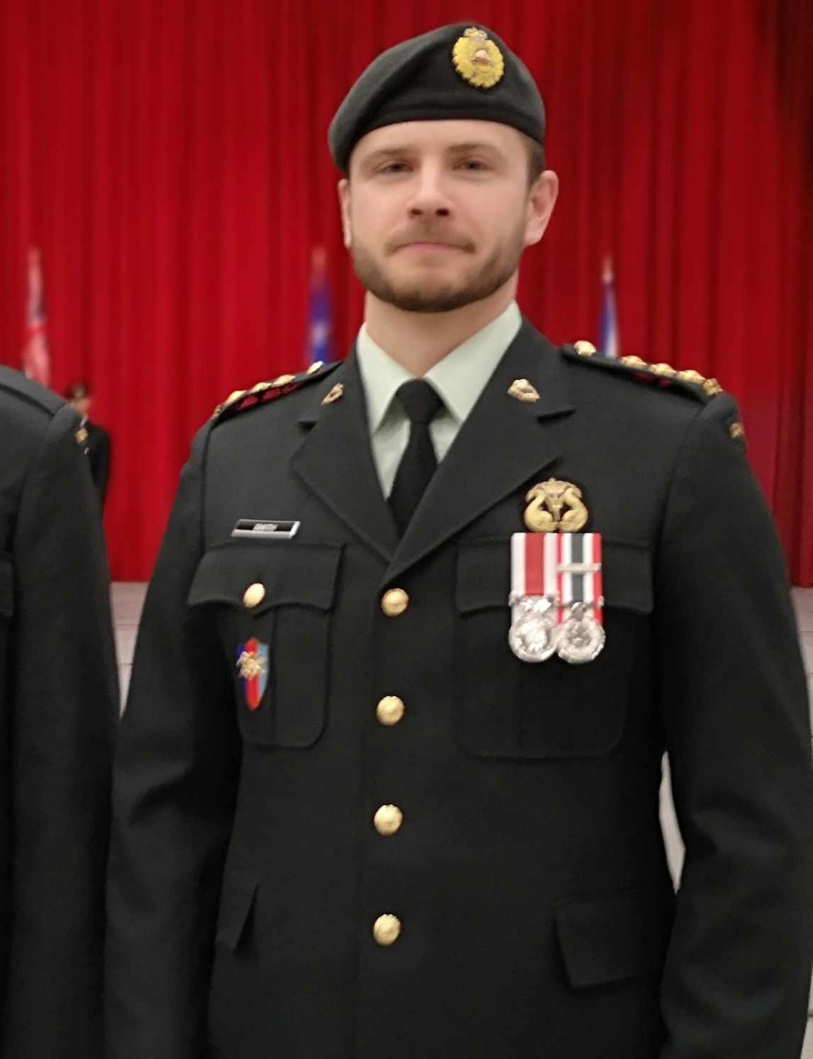 Capt Calvin Smith, RPOU(O) Kingston Detachment. Mbr had to leave early and missed the graduation. At the RPOU, we leave no one behind. Congratulations on completing RPM(B), Calvin. Photo supplied.