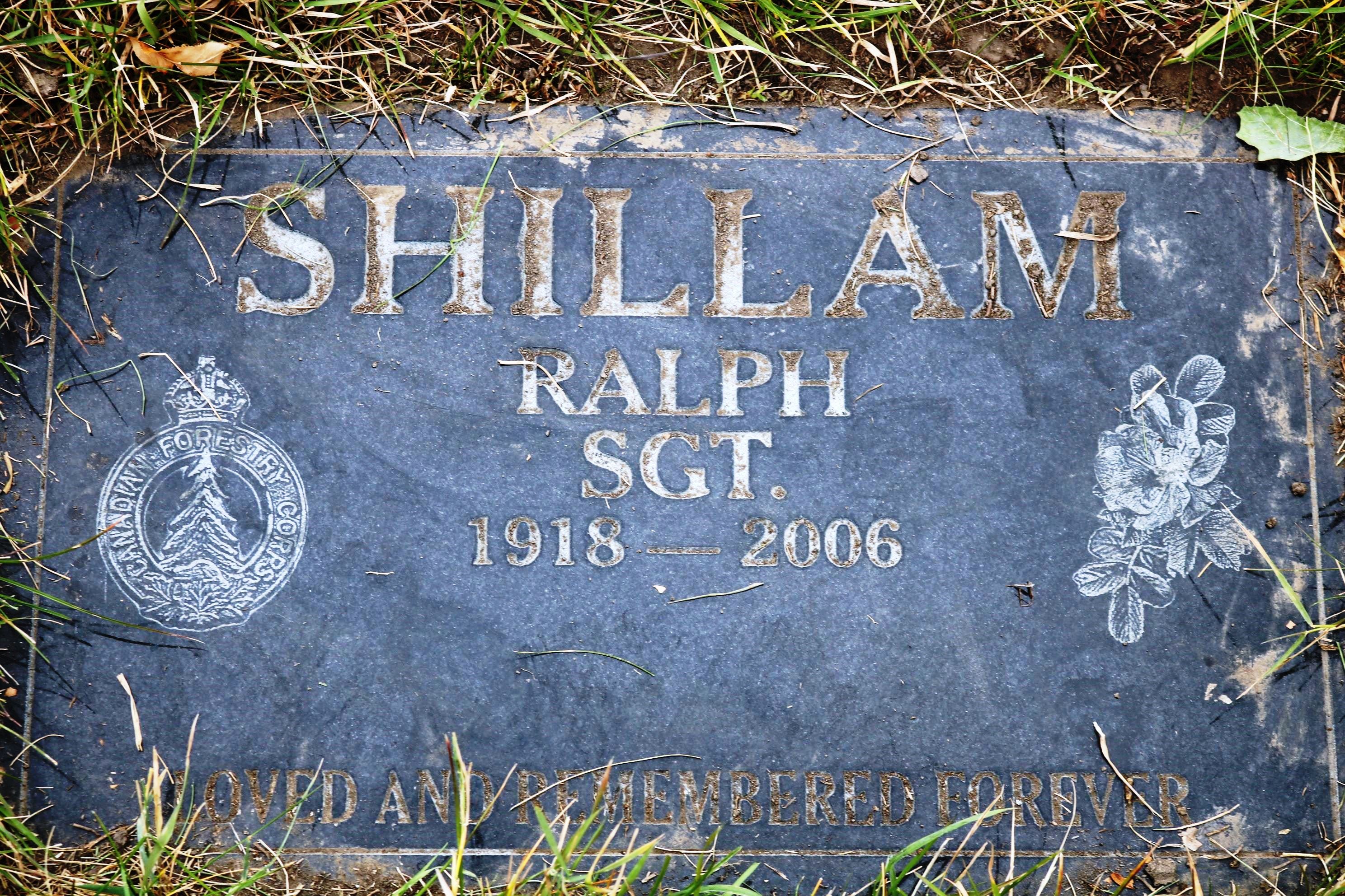 Sgt Shilam's Gravemarker, Queen's Park Cemetery and Mausoleum, Calgary, AB