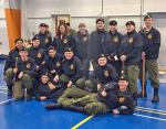 Cadets of 1725 Army Cadet Corps in Chilliwack participating in the 100th Anniversary of the Battle of Vimy Ridge April 9th, 2017. (left to right) back row: Hannah Campbell, Delaine Howden, Barbara Baddock, Chayton Pigeau, Kia Gough, Genevieve Rozell, Nicholas Wall. Middle row: Simon Williams, Cameron Howden, Ethan Boynton, Carson Howden. Front row: Lucas Wald, Scott Penner, Roberta Dalgleish. (Not pictured above: Shayle Mussell, Jonathan Wall, Liam Baddock, and Patrick O'Donnell) — Image Credit: SUBMITTED