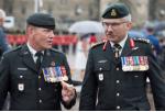 CWO Alain Guimond, Army Sergeant Major and LGen Paul Wynnyk, Commander Canadian Army // L’Adjuc Alain Guimond, Sergent-major de l’Armée et le Lgén Paul Wynnyk. Commandant de l’Armée canadienne