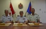 Col K.G. Horgan, CD, MGen C.T. Whitecross, OMM, CD and/et LCol M.A. Gasparotto, MSM, CD