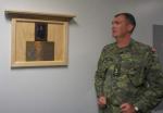 Plaque in the memory of CWO Collins // Une plaque a été créée en la mémoire de l'adjuc Collins