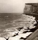 Cliffs overlooking the landing beaches