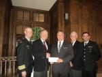 Mr. Ted House of TD Meloche Monnex Presenting $ 6,000 Cheque to CMEA