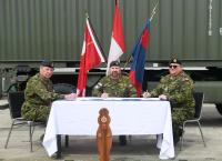 Following the promotion LCol Piers, CO 39 CER presided over the Change of Appointment of RSMs from the outgoing (retiring) CWO Rochlow to the incoming RSM, newly promoted CWO Batch.