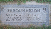 Sgt William Arthur “Bill” Farquharson (Ret’d) Headstone