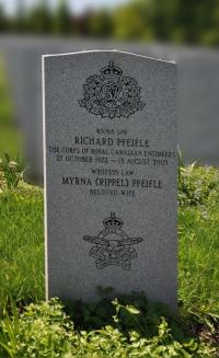 Spr Richard Pfeifle (Ret'd) Headsone at Beechwood National Military Cemetery, Ottawa 