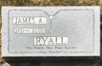 James Augustine Lyall's grave marker in St Mary's Cemetery in Chilliwack