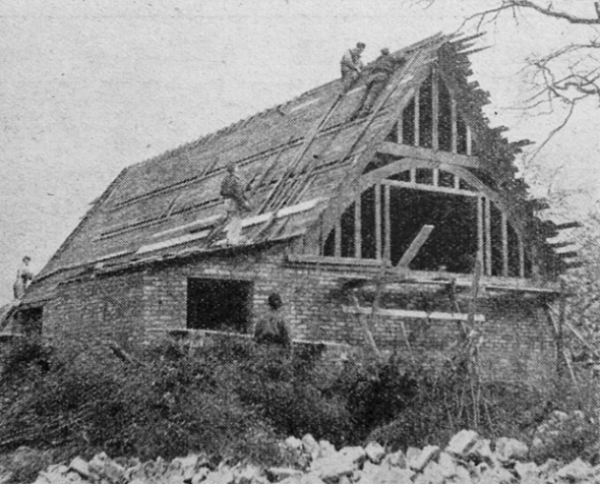 All Saint’s Church, South Merstham after German Bombing