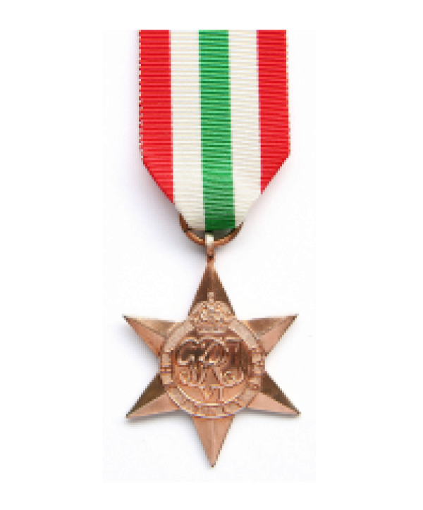 The Italy Star was awarded to those who had served in operations during the Italian Campaign.