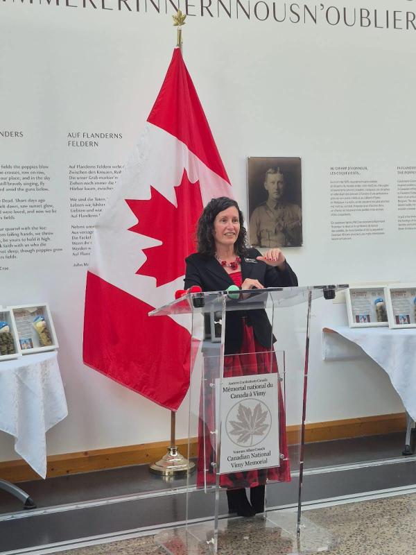 Lise at Vimy Ridge