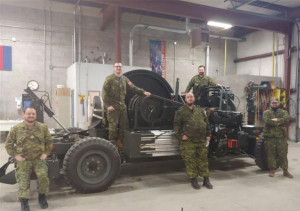 From left to right: Sgt Argueta, Cpl Lacoste, MCpl Byrne, Pte Milligan, Avr Barbeau