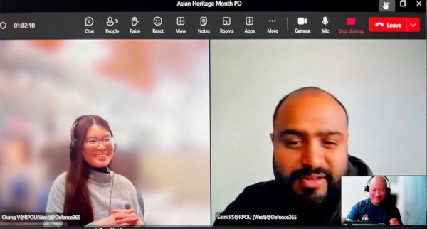 Planning Session - Vansa Chang, Sustainability Coordinator (Engineering Student), Parneet Saini, OC Dundurn, and Capt Ho, Operations Officer 