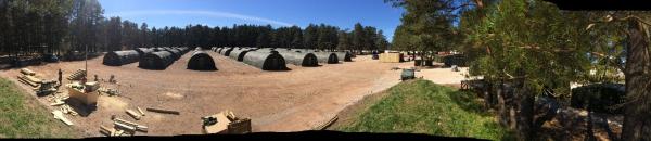 LSA 2 RTC camp after 4 days building the RTC MTS litres in Camp Adazi Latvia during theater opening in May 2017