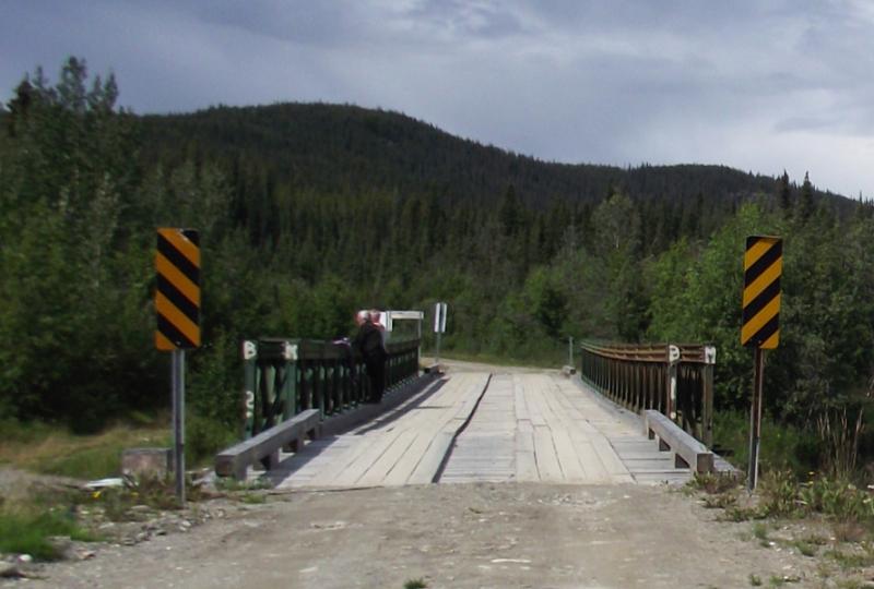 Rose River Bridge at 105km on Canol Road