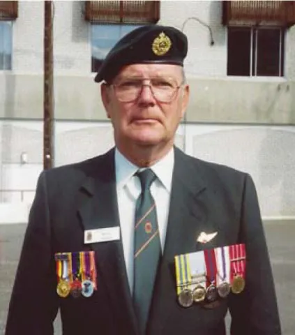 Marvin Johnston at Korean Veterans Association meeting – Kamloops 1991