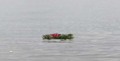 Memorial Wreath in Esquimalt Harbour