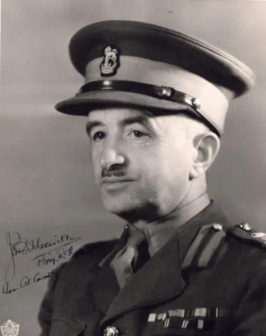 Brigadier J.L. Melville, OBE, MC, ED, CD – Canadian Military Engineers Colonel Commandant (1962-1973)