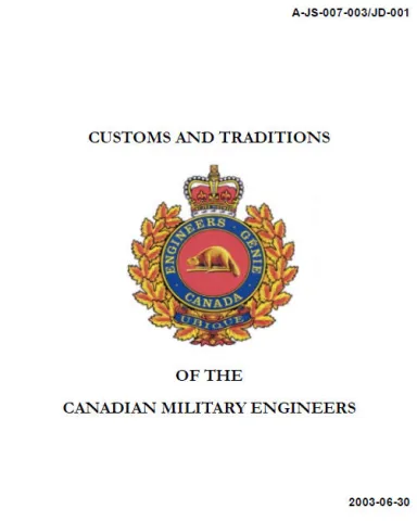 Coutumes et traditions du Génie militaire canadien