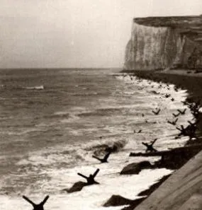 Cliffs overlooking the landing beaches