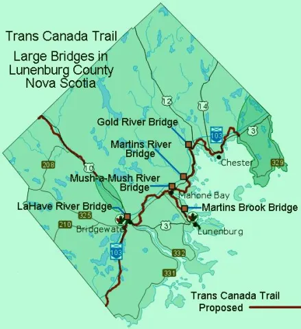 Trans-Canada Trail Map