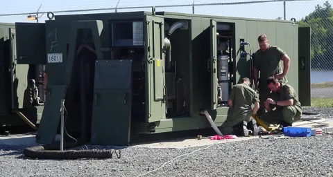 Setting Up a ROWPU