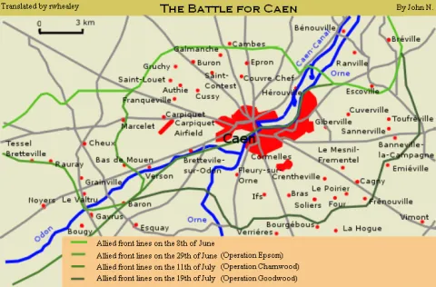 Op GOODWOOD and ATLANTIC (From Max Hastings - Overlord: D-Day and the Battle for Normandy)