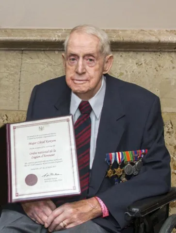 Maj Lloyd Perkins Kenyon, MiD, (Ret’d),  P.Eng, B (Eng), BSc Mil