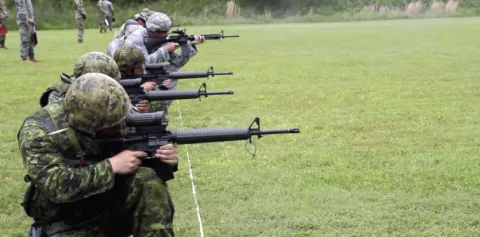 Canadian Marksmen at US National Guard Marksmanship Training Center in Little Rock, AR
