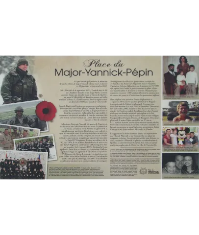 Maj Pepin Park Plaque