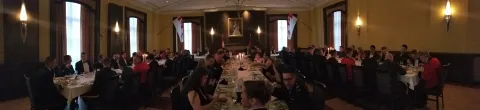 Members of Real Properties Operations Section Halifax attend their annual Engineers' Birthday Mess Dinner, partly sponsored this year by the Halifax CMEA Chapter. 