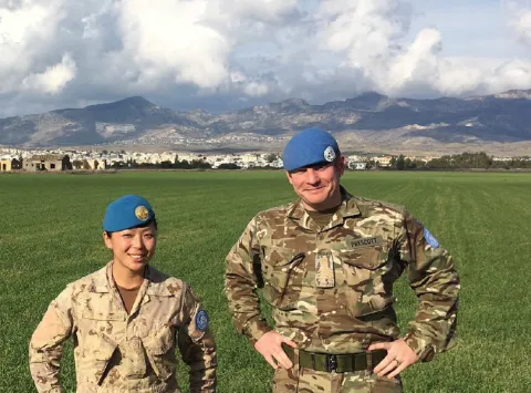 Capt Choi and UNFICYP Colleague