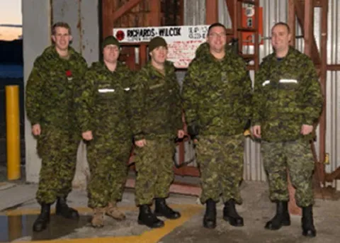 Cpl Macdonald, RPOU Ontario, Det Kingston Pte Carriere, WATS, WLE, 22 Wing North Bay Cpl Mason, 191 CEF, 19 Wing Comox Pte Wright, RPOU Ontario, Det Kingston MCpl Petz, 17 MSS, Winnipeg